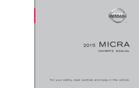 Nissan Micra K13 - Owners manual EN 2015-2
